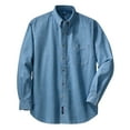 thumbnail image 5 of Mafoose Long Sleeve Button Down Collared Pockets Stretchy Button-Up Shirt (Men's) 1 Pack Faded Blue XS, 5 of 7