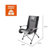 Ozark Trail High Back Camping Chair, Black, Adult
