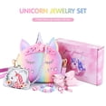thumbnail image 2 of Monedero JYPS Crown Unicorn para niñas pequeñas con juego de joyas, 7 piezas, 2 of 9