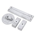 thumbnail image 4 of Kit de ánodo de aluminio, kit de ánodo de aluminio 818298A Ánodo de aluminio con pestaña de ajuste plana Ánodo de aluminio para barra exterior Uso conveniente, 4 of 9