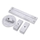 thumbnail image 3 of Kit de ánodo de aluminio 818298A 826134A Cuña de ánodo de aluminio inoxidable para fueraborda Verado Optimax, 3 of 5