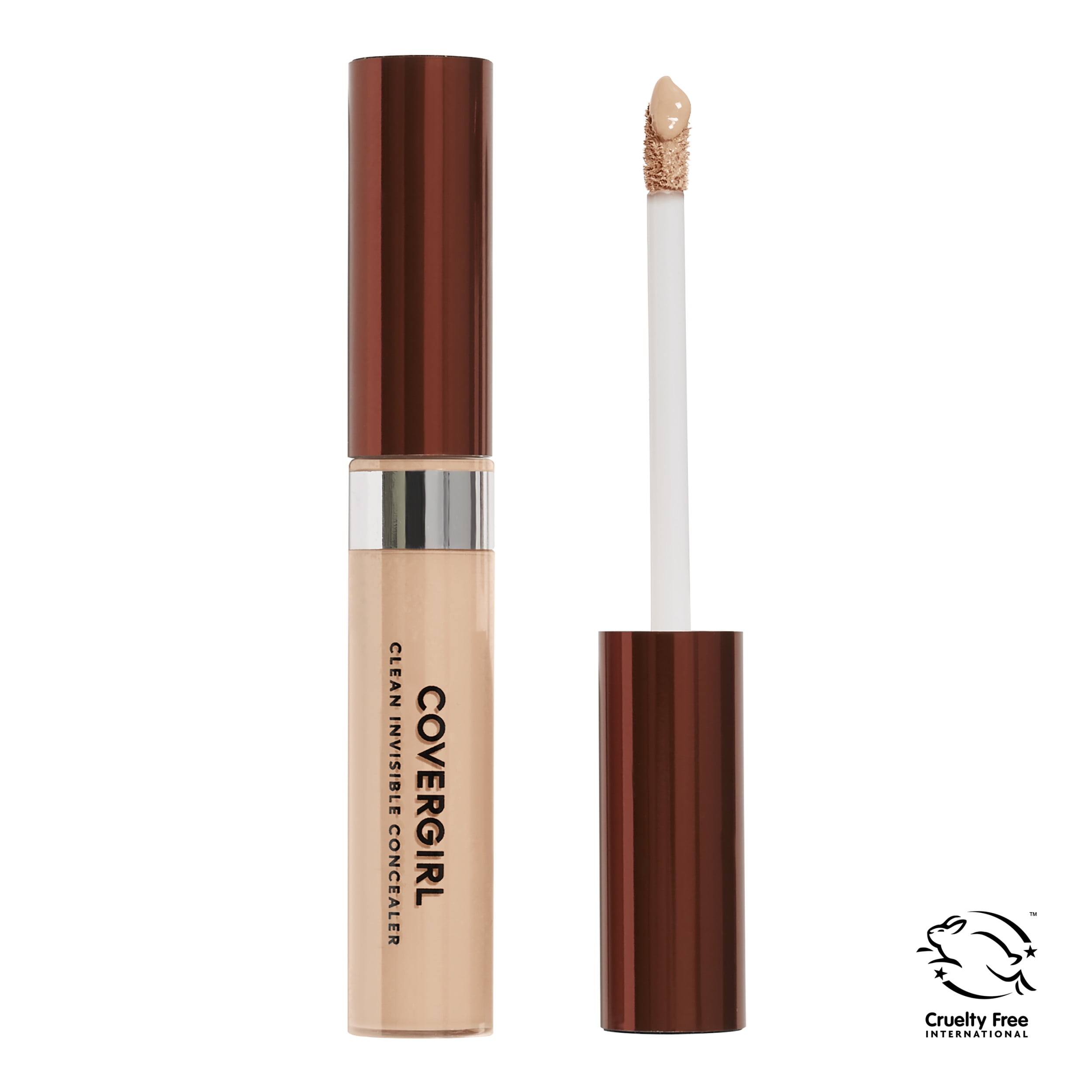 COVERGIRL Clean Invisible Lightweight Concealer, 125 Light, 0.32 oz, Concealer Makeup, Concealer for Dark Circles, Under Eye Concealer, Full Coverage Concealer