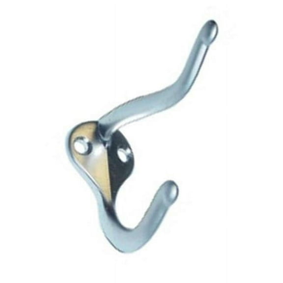 Epco ECH105 ZMN 2 Hook Coat & Hat Matte Nickel - Chorme