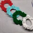 thumbnail image 3 of Nylo  Co. Crochet Color Block Hair Scrunchies in Combo #3 - Set of 4, 3 of 3