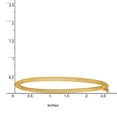 thumbnail image 2 of Primal Gold 14 Karat Yellow Gold Satin Textured Hinged Bangle Bracelet, 2 of 4