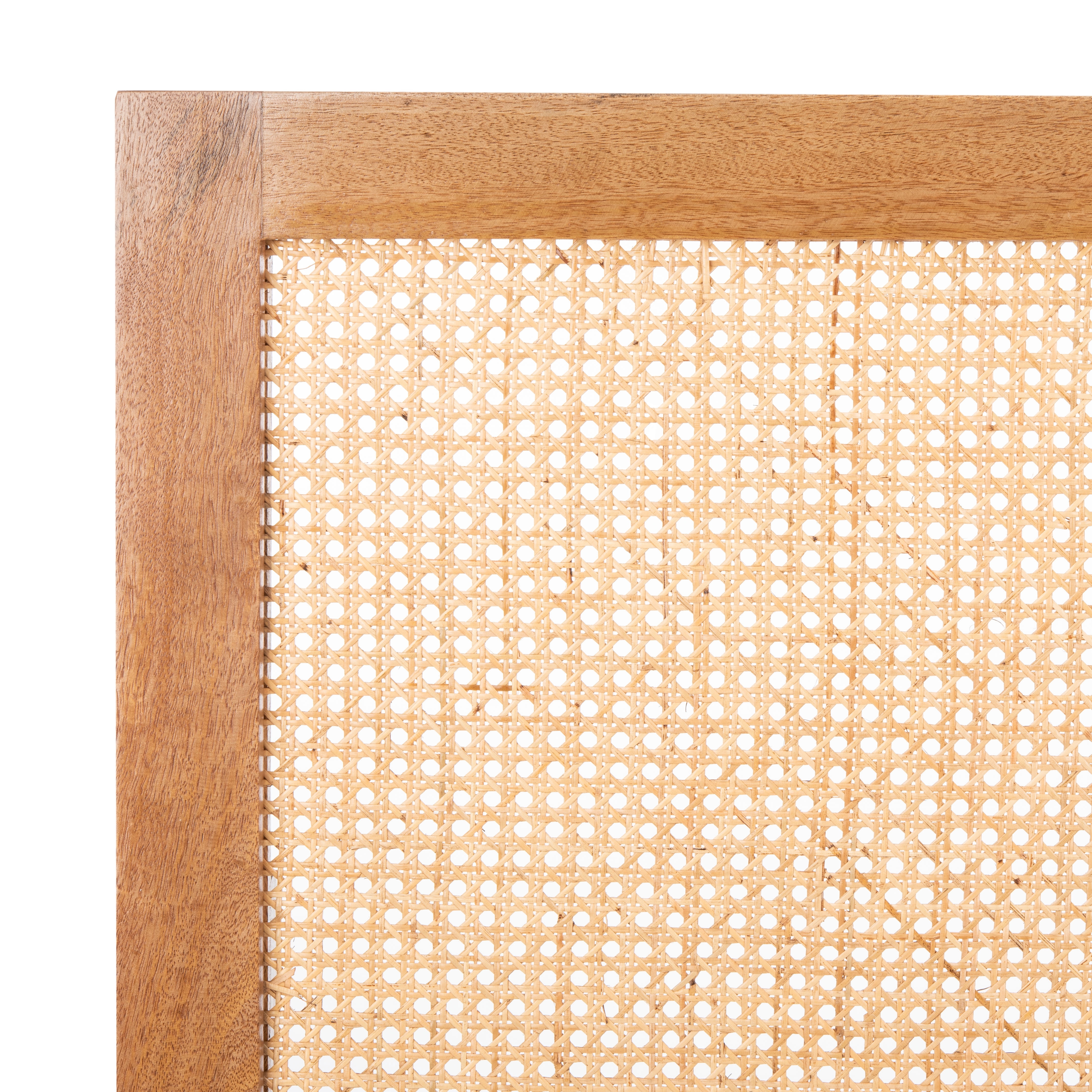 SAFAVIEH Vienna Cane Farmhouse Wood Headboard, Twin, Natural