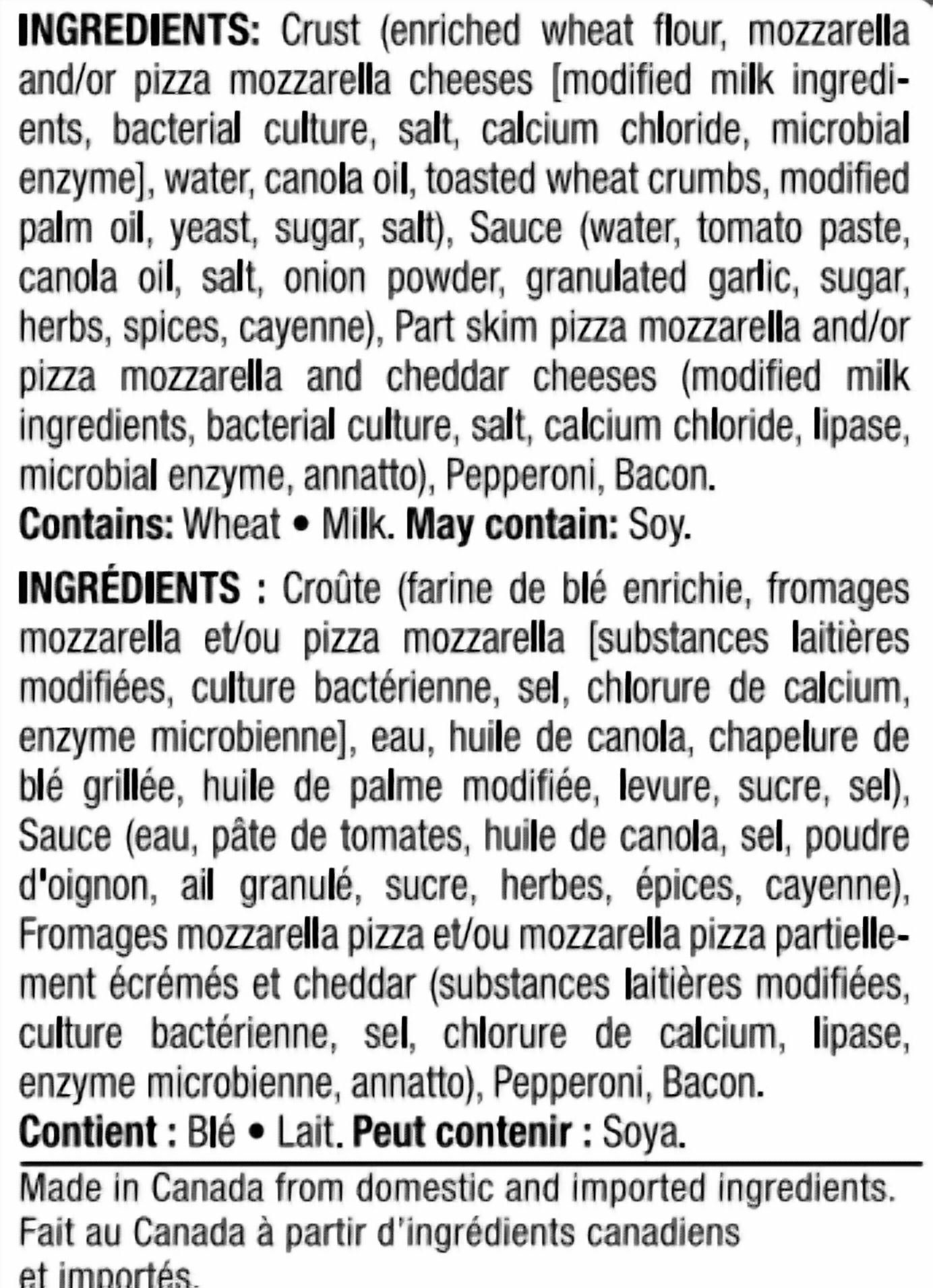 Pizza Rustica Croûte Farcie Pepperoni et Bacon 665 G Congelee Pizza Rustica Croute Farcie Pepperoni et Bacon