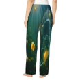thumbnail image 3 of Goofa Jelly Fish Printed Soft Pajama Pants for Women, Wide Leg Comfy Casual Lounge Yoga Pants-, 3 of 9