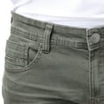 thumbnail image 4 of X RAY Jeans Men's Slim Fit Skinny Stretch Comfy Washed Denim Colored Jeans Pants, Olive - 91159, 38W X 32L, 4 of 8