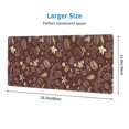thumbnail image 2 of Rocae Coffee and Flowers for Gaming Mouse Pad, Mouse Pad Large, Office Computer Keyboard Mousepad, Keyboard and Mouse Pad with Stitched Edges,31.5 x 11.8 in, 2 of 5