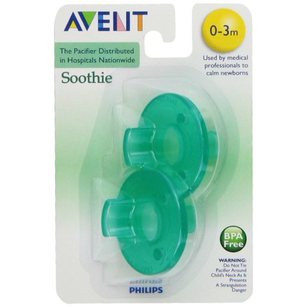 Philips Avent Soothie Pacifier, Green, 03 Months, 2 Count Walmart