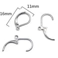 thumbnail image 2 of 120Pcs Lever Back Ear Wires, Hypoallergenic Leverback Earwire Earring Hooks Open Loop for Jewelry Making Findings, 60 Gold and 60 Silver, 2 of 5