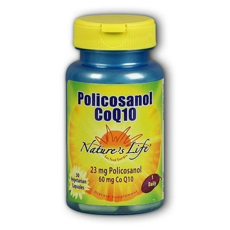 Nature's Life - Policosanol CoQ10 - 30 Vegetarian Capsules