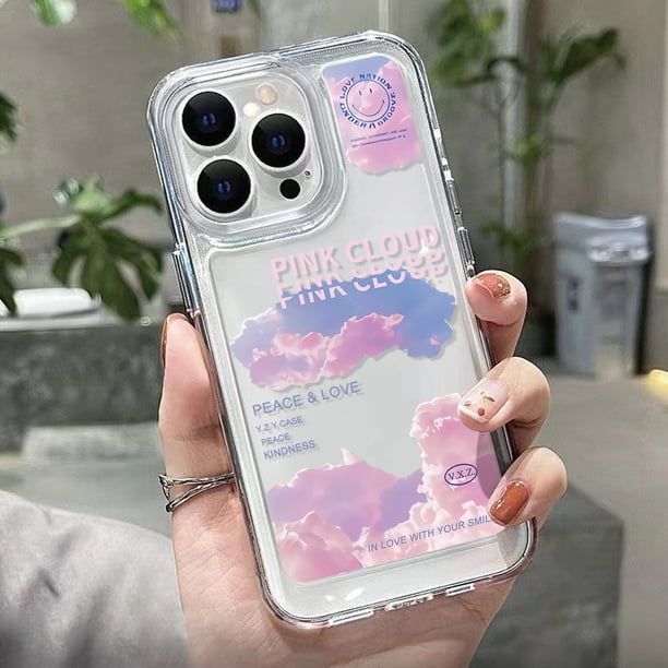 Funda Love Heart para iPhone 13, funda para iPhone 11 14 12 13 Pro Max XR X XS Max 7 8 14 Plus SE 2022, funda suave a prueba de golpes con flores Tan Jianjun unisex