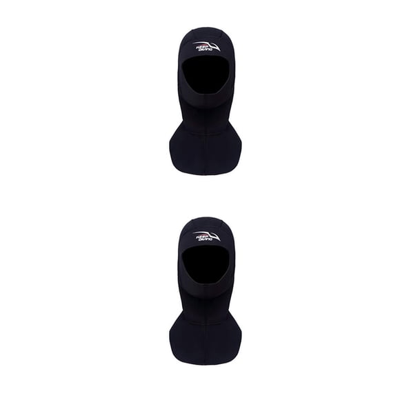 Sonducket Keep Diving DH-321 Gorro de buceo de 3 mm A prueba de frío Capucha de color sólido Cubierta de la cabeza Snorkel Sombrero de Accesorios Línea negro L 2piezas Sonducket CBP188034