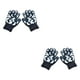 thumbnail image 1 of Qarigey 1 par de guantes para niños, exquisitas cubiertas para dedos artesanales de punto con patrón de camuflaje para usar al aire libre, Azul marino+Camuflaje 2Conjunto, 1 of 6