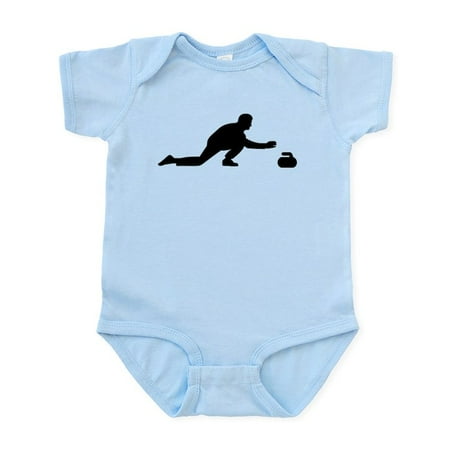 

CafePress - Curling Player Infant Bodysuit - Baby Light Bodysuit Size Newborn - 24 Months