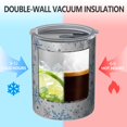 thumbnail image 2 of 12oz Coffee Tumblers Blue Christmas Snowflake Pattern Stainless Steel Vacuum Insulated Travel Tumbler Coffee Cups Mug with Lid and Straw with Cleaning Brush for Cold & Hot Drinks, 2 of 5