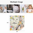 thumbnail image 5 of Easter Cloth Napkins, Spring Watercolor Vintage Bunny Eggs Flower Washable and Reusable Dinner Napkins Set of 8, Table Napkin for Kitchen Party Birthday Wedding Hotel Housewarming 20"x20", 5 of 9