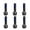 Black, variant on 6pcs Multifunctional Bike Disc Brake Pad Bolts Fixing Screws Cycling Accessory for Cycling Maintenance