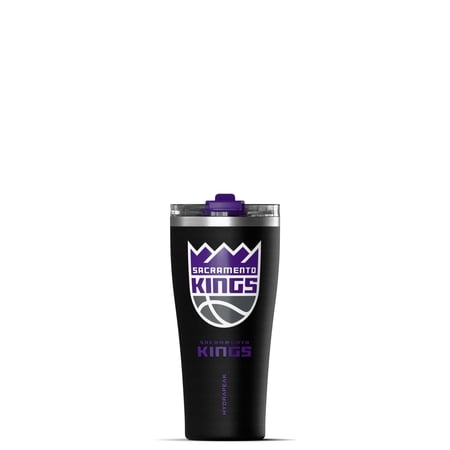 Hydrapeak Officially Licensed NBA Sacramento Kings Tumbler 30 oz Stainless Steel Water Bottle Straw & Sip Lid Vacuum Insulated Spill-Proof Cup Holder Friendly Keeps Drinks Cold 30 Hours