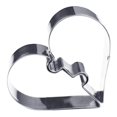 thumbnail image 3 of Cheers.US 6Pcs Heart Puzzle Cookie Mould Stainless Steel Fondant Cake Cutter Baking Tool - Silver, 3 of 7