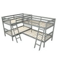 thumbnail image 5 of Newboti Furniture L-Shaped Bunk Bed with Ladder,Twin Size-Gray NO.38785, 5 of 9
