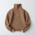 thumbnail image 2 of QIPOPIQ Chandail à Col Montant Zippé pour Garçons Pull-Over Côtelé d'Hiver Tenues en Solde, 2 of 8