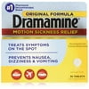 6 Pack Dramamine Motion Sickness Relief Original Formula, (36 Tablets, 50 MG EA)