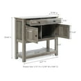 thumbnail image 6 of LuxenHome 35.43" Wide Server 2-Drawer 2-Door Buffet Storage Cabinet, 6 of 6