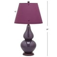 thumbnail image 4 of Safavieh Cybil Verre Double Gourde Lampe en Violet Foncé (Lot de 2), 4 of 5