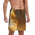 thumbnail image 2 of Sikiie Golden Pig Cloud Fantasy Mens Pajama Shorts, Lounge Pant, Men's shorts，Sleep Pj Shorts for Men-4X-Large, 2 of 6