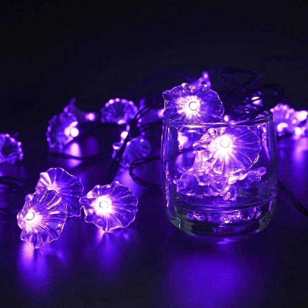 Solar String Lights Garden, 4.5m 20LED Solar Morning Glory Fairy String Lights Solar String Lights Outdoor Waterproof Solar Flower String Lights