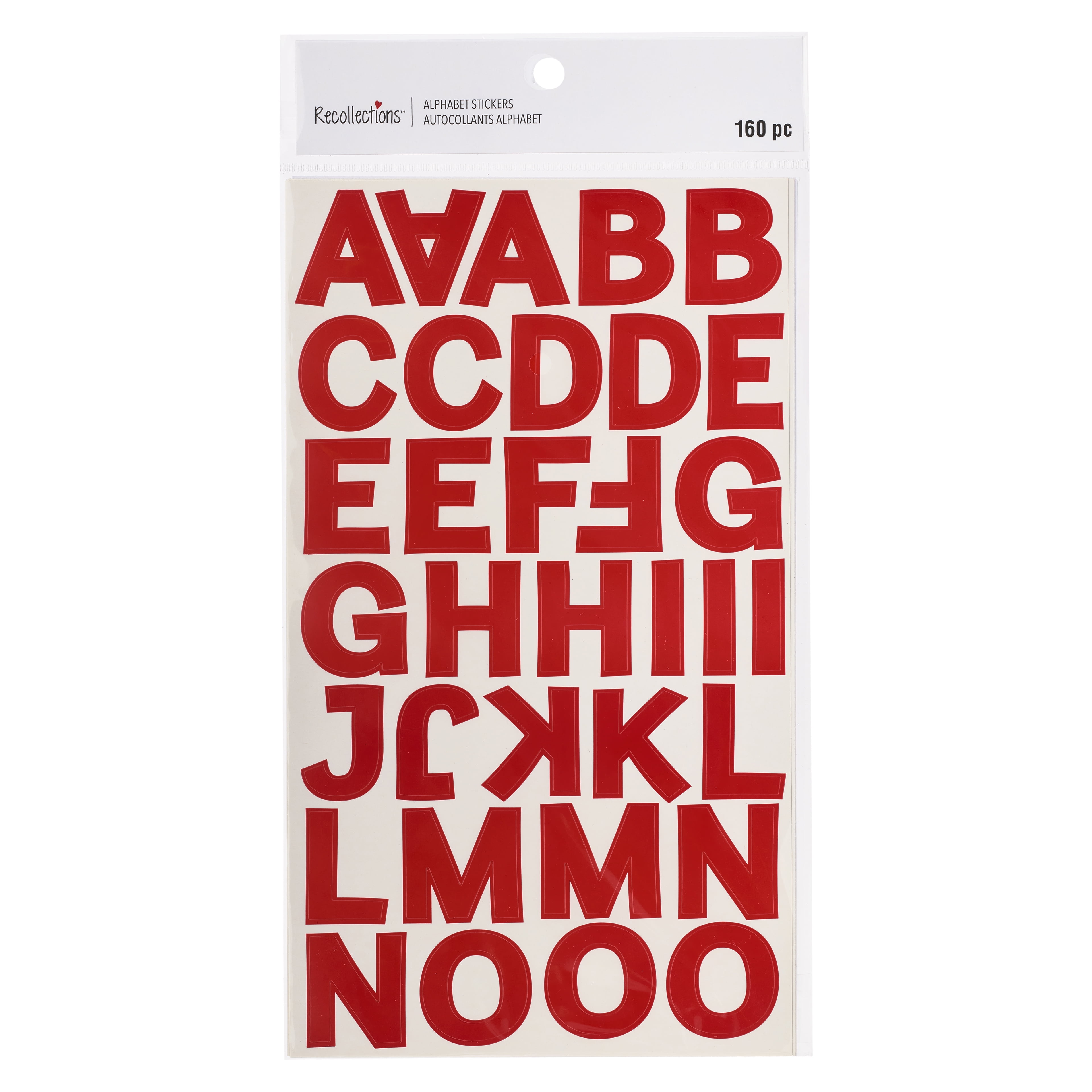 Recollections Block Alphabet Stickers, 12 Packs: 160 ct. (1,920 total)