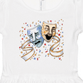 thumbnail image 4 of Inktastic Tragedy and Comedy Stage Masks Girls Toddler Dress, 4 of 5