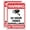 Black and Red on White - 2 Pack, variant on 4-Pack Video Surveillance Sign, No Trespassing Metal Reflective Warning Sign, 10 x7 Inches 0.40 Aluminum Indoor or Outdoor Use for Home Business CCTV Security Camera,UV Protected & Waterproof