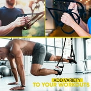 Home Gym Suspension Trainer Resistance Exercise Full Body Workout with X-mount