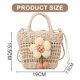 thumbnail image 2 of Bolso tipo cubo portátil a la moda para nueva mujer, bolso de paja con nicho de ocio simple de estilo occidental, 2 of 5