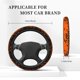 thumbnail image 3 of Balery Halloween With Black Bats Fundas elásticas antideslizantes para volante, funda protectora universal para hombre y mujer, 15 pulgadas, accesorios para coche., 3 of 6