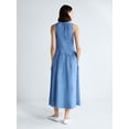 thumbnail image 2 of Free Assembly Women’s and Women's Plus Sleeveless Cotton Racer Back Maxi Dress, Sizes XS-4X, 2 of 4