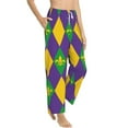 thumbnail image 2 of Balery Mardi Gras print Women's Pajama Pants,Ultra Lightweight Pjs,Lounge Pant-Medium, 2 of 9