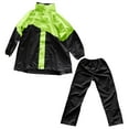 thumbnail image 5 of Kogui Kids Rain Suit Girl Baby Kid Waterproof Hooded Coat Jacket Outwear Suit Raincoat Hoodies with Pants (Green,XL), 5 of 6