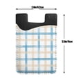 thumbnail image 6 of YFYANG Universal Adhesive Cell Phone Card Holder, Watercolor Vintage Plaid Leather Cell Phone Wallet Sticker, 6 of 6