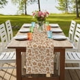 thumbnail image 4 of Table Runners 72 Inches Long Dress Scarves, Brown Floral Farmhouse Kitchen Table Runner, Coffee Tablerunners, Vintage Rustic Flowers Botanical Spring 14x72 Inch, 4 of 9
