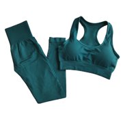 Begwery Professional Running Yoga Underwear Sports Training Dance High Elastic Suit green