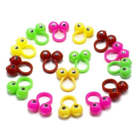 KABOER 50 Pcs Kids Party Eyes Finger Puppet Eyeballs Ring Toy Monster Accesories Kids Baby Toy