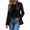 Black, variant on Women's Faux Leather Blazer Notched Lapel Single Button Long Sleeve Slim Fit Jacket Vintage Dressy Casual Work office Outerwear for Fall Winter Black