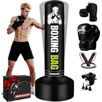 Everlast Powerlock Speed Bag - Premium Grade Leather Black