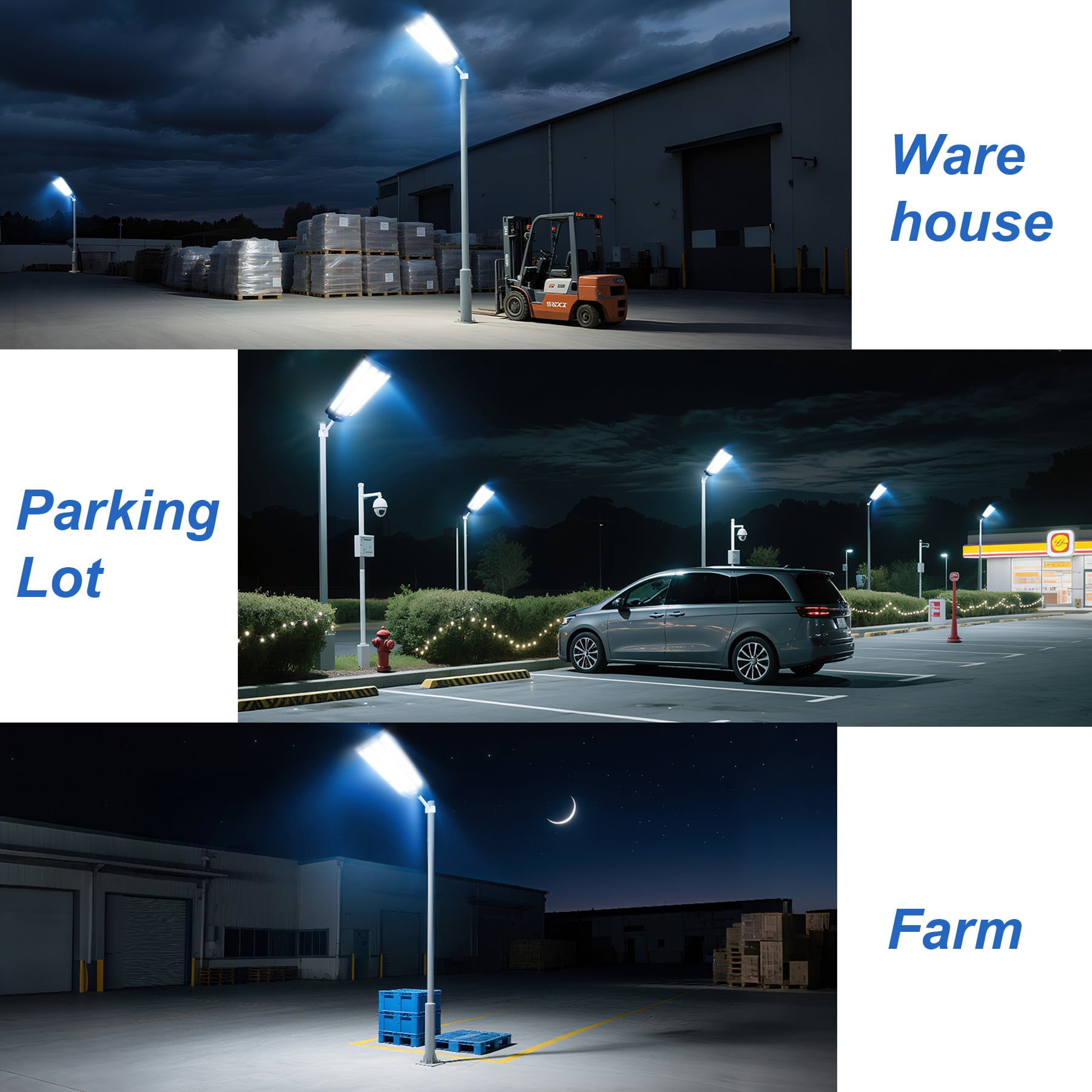 MUCH 10000W 1680 LED Solar Street Light - IP67 Dusk to Dawn with Motion Sensor & Remote, Commercial Grade Solar Flood Lights for Parking Lots & Outdoor Security Lighting