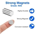 thumbnail image 7 of 10 Neodymium Magnets, 1/2 by 1/8 inch Disc N48, Super Stron Magnets, 7 of 7